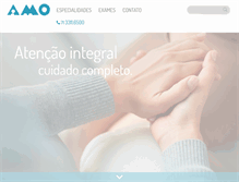 Tablet Screenshot of clinicaamo.com.br